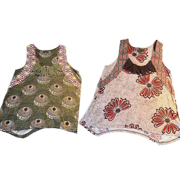 Anthropologie Fei 2 tops multi color sleeveless tops XS - Picture 1 of 12